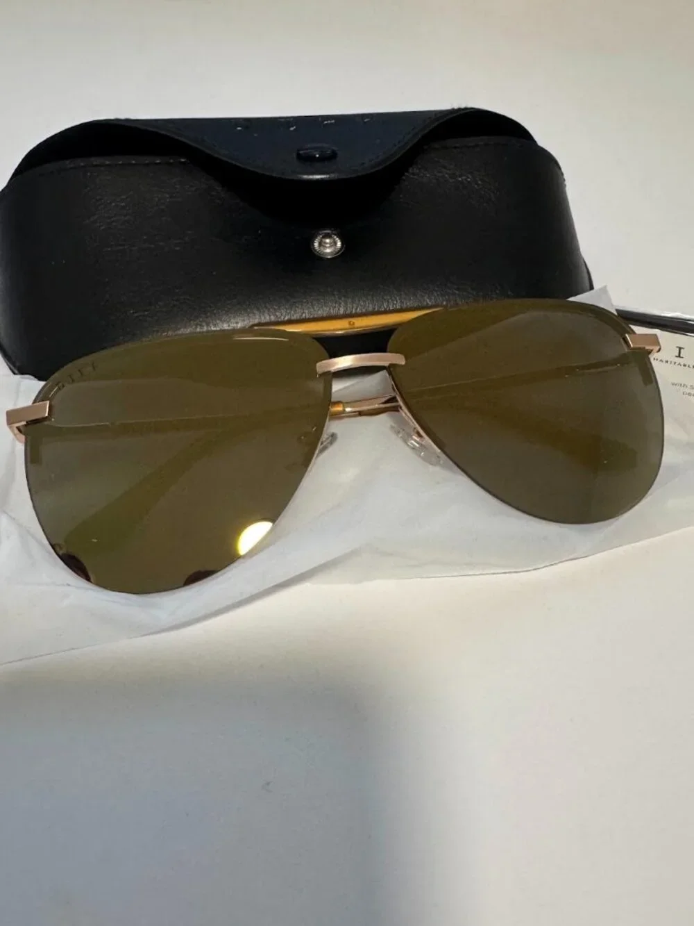 NWT Diff Tahoe Aviator Sunglasses